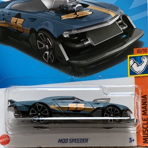 Hot Wheel Mod Speeder Muscle Mania Hotwheels Diecast Toy Race Car 🆕 2023 Mattel - Picture 4 of 6